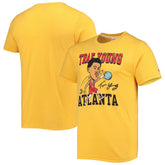 Trae Young Atlanta Hawks Homage Caricature Tri-Blend T-Shirt - Gold for sale