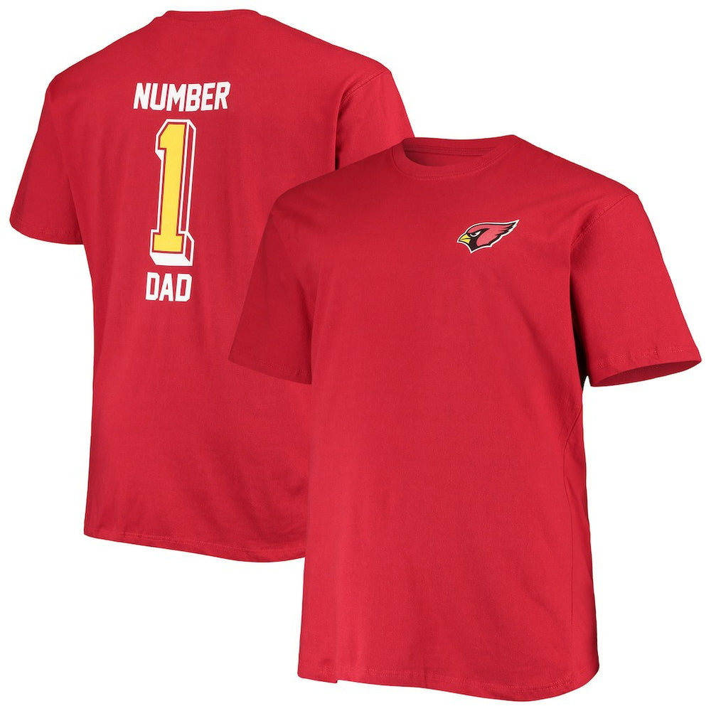 Arizona Cardinals Big & Tall #1 Dad 2-Hit T-Shirt - Cardinal cheap