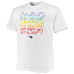 New England Patriots Big & Tall City Pride T-Shirt - White on sale