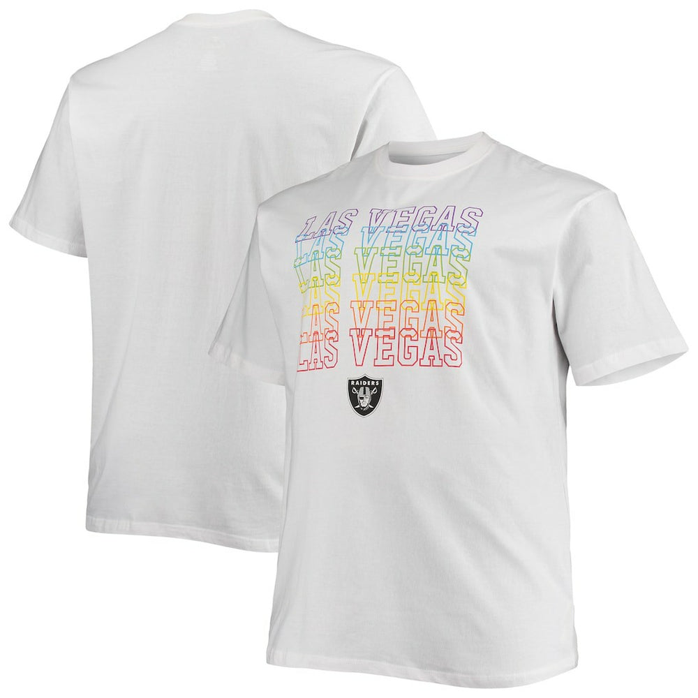 Las Vegas Raiders Big & Tall City Pride T-Shirt - White on sale