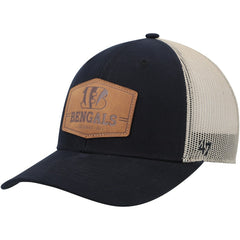Cincinnati Bengals '47 Rawhide Trucker Adjustable Hat - Dark Navy/Natural for sale