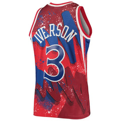 Allen Iverson Philadelphia 76ers Hardwood Classics 1996/97 Hyper Hoops Swingman Jersey - Red on sale