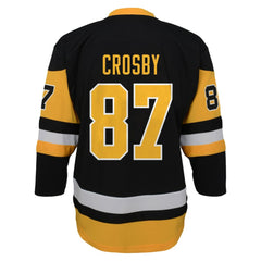 Sidney Crosby Pittsburgh Penguins Youth Captain Patch Home Replica Player Jersey - Black Jerseys