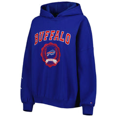 Buffalo Bills Tommy Hilfiger Women's Becca Drop Shoulder Pullover Hoodie - Royal on sale