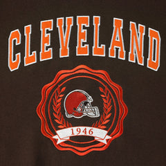 Cleveland Browns Tommy Hilfiger Women's Becca Drop Shoulder Pullover Hoodie - Brown outlet