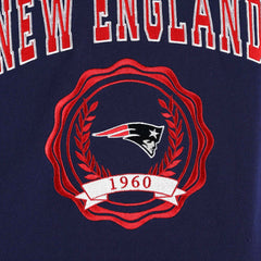 New England Patriots Tommy Hilfiger Women's Becca Drop Shoulder Pullover Hoodie - Navy discount