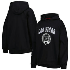 Las Vegas Raiders Tommy Hilfiger Women's Becca Drop Shoulder Pullover Hoodie - Black discount
