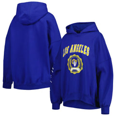 Los Angeles Rams Tommy Hilfiger Women's Becca Drop Shoulder Pullover Hoodie - Royal on sale