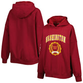Washington Commanders Tommy Hilfiger Women's Becca Drop Shoulder Pullover Hoodie - Burgundy for sale