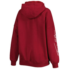 Washington Commanders Tommy Hilfiger Women's Becca Drop Shoulder Pullover Hoodie - Burgundy for sale