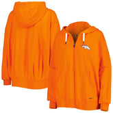 Denver Broncos MSX by Michael Strahan Women's Emerson Lightweight Full-Zip Hoodie - Orange for sale