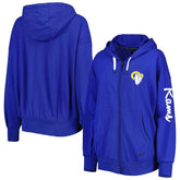 Los Angeles Rams MSX by Michael Strahan Women's Emerson Lightweight Full-Zip Hoodie - Royal for sale