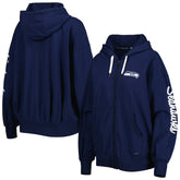 Seattle Seahawks MSX by Michael Strahan Women's Emerson Lightweight Full-Zip Hoodie - College Navy sale