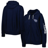Tennessee Titans MSX by Michael Strahan Women's Emerson Lightweight Full-Zip Hoodie - Navy online