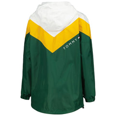 Green Bay Packers Tommy Hilfiger Women's Staci Half-Zip Hoodie Windbreaker Jacket - White/Gold online