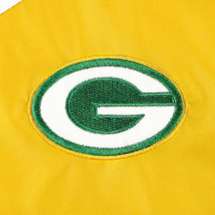 Green Bay Packers Tommy Hilfiger Women's Staci Half-Zip Hoodie Windbreaker Jacket - White/Gold online