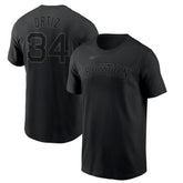 David Ortiz Boston Red Sox Name & Number T-Shirt Black