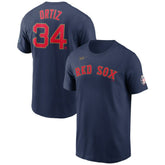 David Ortiz Boston Red Sox Name & Number T-Shirt Navy