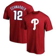 Kyle Schwarber Philadelphia Phillies Big & Tall Name & Number T-Shirt Red