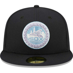 Chicago White Sox 50th Anniversary 1983 MLB All-Star Game Lavender Undervisor 59FIFTY Fitted Hat Navy