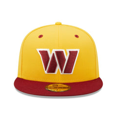 Washington Commanders New Era Flipside 2Tone 59FIFTY Fitted Hat - Gold/Burgundy on sale