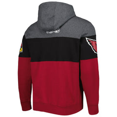 Arizona Cardinals Starter Extreme Pullover Hoodie - Heather Charcoal/Cardinal on sale