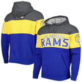 Los Angeles Rams Starter Extreme Pullover Hoodie - Heather Charcoal/Royal discount