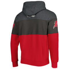 Tampa Bay Buccaneers Starter Extreme Pullover Hoodie - Heather Charcoal/Red online