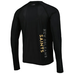 New Orleans Saints MSX by Michael Strahan Interval Long Sleeve Raglan T-Shirt - Black discount