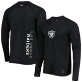 Las Vegas Raiders MSX by Michael Strahan Interval Long Sleeve Raglan T-Shirt - Black sale