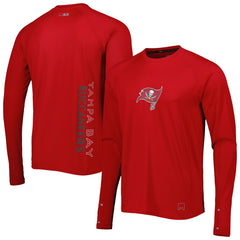 Tampa Bay Buccaneers MSX by Michael Strahan Interval Long Sleeve Raglan T-Shirt - Red cheap