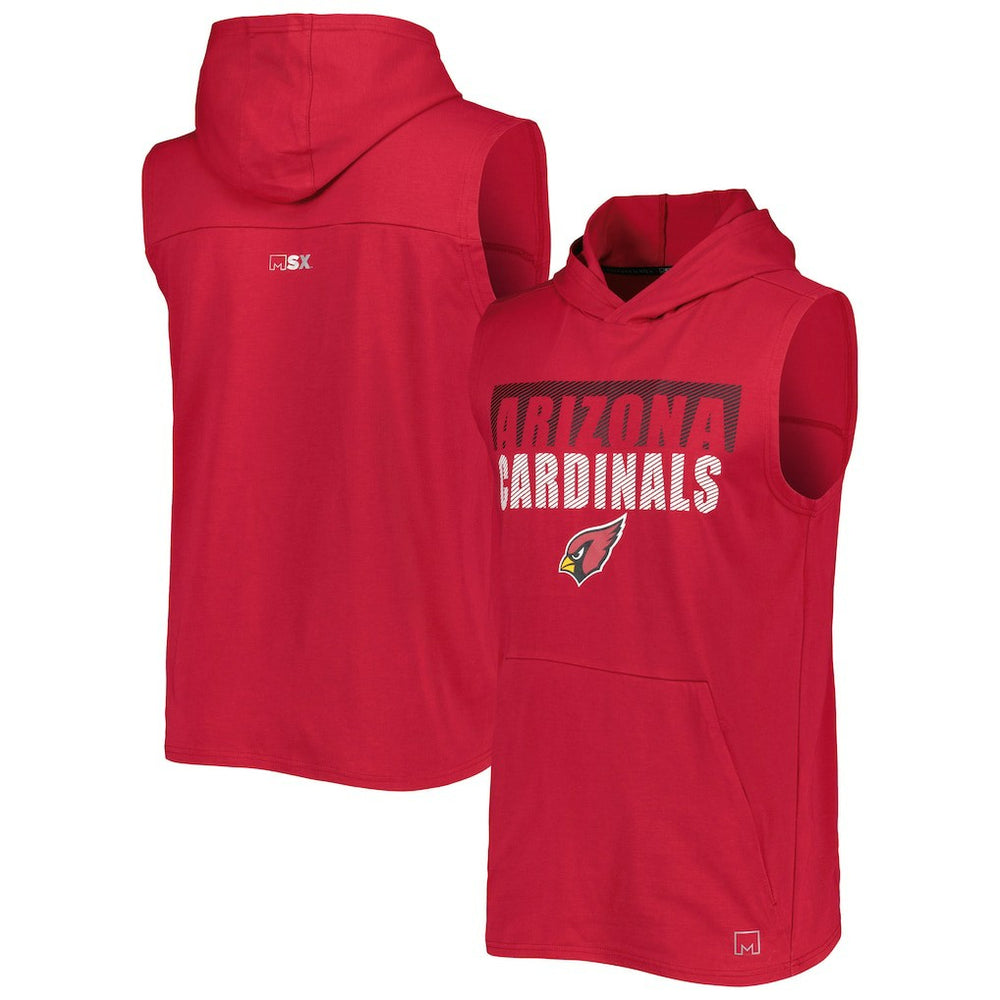 Arizona Cardinals MSX by Michael Strahan Relay Sleeveless Pullover Hoodie - Cardinal cheap