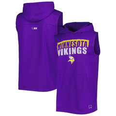 Minnesota Vikings MSX by Michael Strahan Relay Sleeveless Pullover Hoodie - Purple outlet