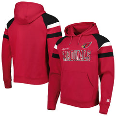 Arizona Cardinals Starter Draft Fleece Raglan Pullover Hoodie - Cardinal for sale