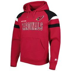Arizona Cardinals Starter Draft Fleece Raglan Pullover Hoodie - Cardinal for sale