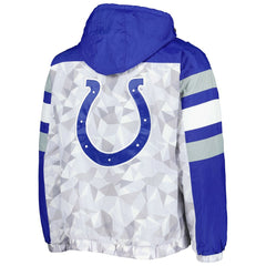 Indianapolis Colts Starter Thursday Night Gridiron Raglan Half-Zip Hooded Jacket - White/Royal online