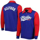 Buffalo Bills Tommy Hilfiger Aiden Quarter-Zip Sweatshirt - Royal/Red on sale