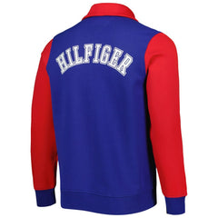 Buffalo Bills Tommy Hilfiger Aiden Quarter-Zip Sweatshirt - Royal/Red on sale