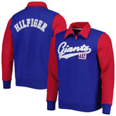 New York Giants Tommy Hilfiger Aiden Quarter-Zip Sweatshirt - Royal/Red online