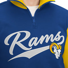 Los Angeles Rams Tommy Hilfiger Aiden Quarter-Zip Sweatshirt - Royal/Gold outlet