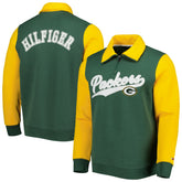 Green Bay Packers Tommy Hilfiger Aiden Quarter-Zip Sweatshirt - Green/Gold sale