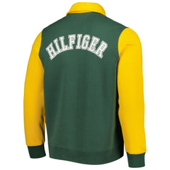 Green Bay Packers Tommy Hilfiger Aiden Quarter-Zip Sweatshirt - Green/Gold sale