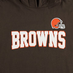 Cleveland Browns Tommy Hilfiger Alex Long Sleeve Hoodie T-Shirt - Brown/White cheap