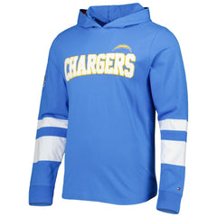 Los Angeles Chargers Tommy Hilfiger Alex Long Sleeve Hoodie T-Shirt - Powder Blue/White on sale