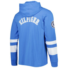 Los Angeles Chargers Tommy Hilfiger Alex Long Sleeve Hoodie T-Shirt - Powder Blue/White on sale