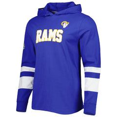 Los Angeles Rams Tommy Hilfiger Alex Long Sleeve Hoodie T-Shirt - Royal/White on sale