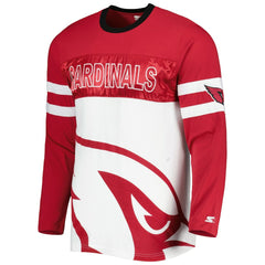 Arizona Cardinals Starter Halftime Long Sleeve T-Shirt - Cardinal/White outlet
