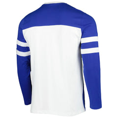 Indianapolis Colts Starter Halftime Long Sleeve T-Shirt - Royal/White discount