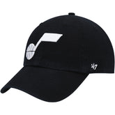 Utah Jazz '47 Core Logo Clean Up Adjustable Hat - Black on sale