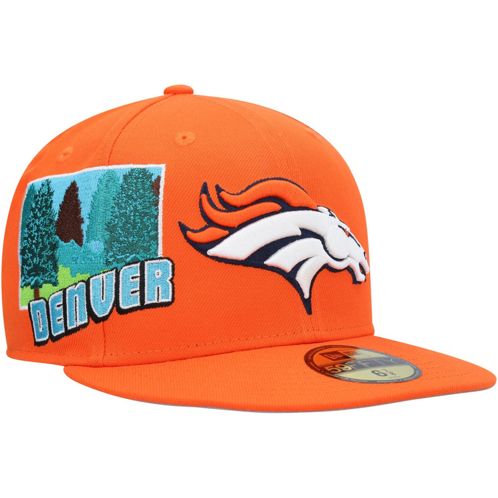 Denver Broncos New Era Stateview 59FIFTY Fitted Hat - Orange online